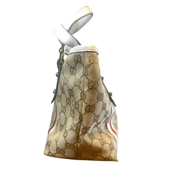 GUCCI GG Beige Canvas Jolicouer Mini Tote Bag With Starfish Charm - Picture 4 of 13